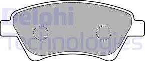 Delphi LP1730 - Тормозные колодки, дисковые, комплект autosila-amz.com