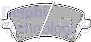 Delphi LP1737 - Тормозные колодки, дисковые, комплект autosila-amz.com