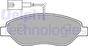 Delphi LP1720-18B1 - Тормозные колодки, дисковые, комплект autosila-amz.com