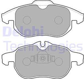 Delphi LP1723 - Тормозные колодки, дисковые, комплект autosila-amz.com