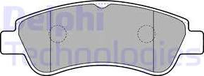 Delphi LP1727 - Тормозные колодки, дисковые, комплект autosila-amz.com