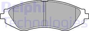 Delphi LP1779 - Тормозные колодки, дисковые, комплект autosila-amz.com