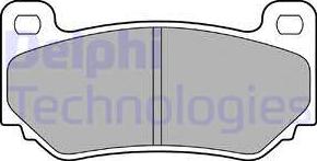 Delphi LP1774 - Тормозные колодки, дисковые, комплект autosila-amz.com