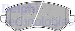 Delphi LP1773 - Тормозные колодки, дисковые, комплект autosila-amz.com