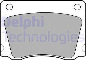 Delphi LP17 - Тормозные колодки, дисковые, комплект autosila-amz.com