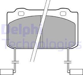 Delphi LP899 - Тормозные колодки, дисковые, комплект autosila-amz.com