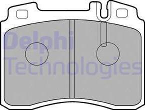 Delphi LP844 - Тормозные колодки, дисковые, комплект autosila-amz.com