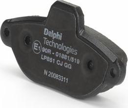 Delphi LP851 - LP851 колодки дисковые п.\ Fiat Punto 1.1i-1.7D 93-96 autosila-amz.com