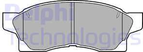 Delphi LP867 - Тормозные колодки, дисковые, комплект autosila-amz.com