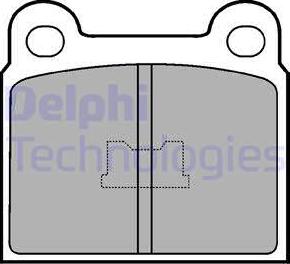 Delphi LP86 - Тормозные колодки, дисковые, комплект autosila-amz.com