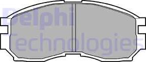 Delphi LP803 - LP803 колодки дисковые п.\ Mitsubishi Sapporo 2.4i 87-90 autosila-amz.com