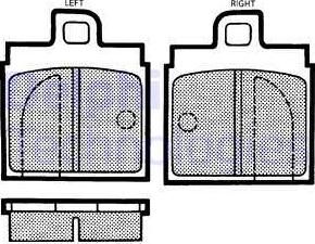 Delphi LP82 - Тормозные колодки, дисковые, комплект autosila-amz.com