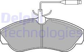 Delphi LP878 - Тормозные колодки, дисковые, комплект autosila-amz.com