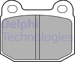 Delphi LP87 - Тормозные колодки, дисковые, комплект autosila-amz.com