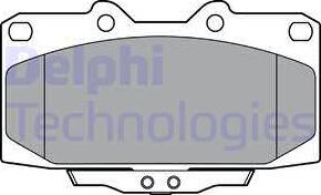 Delphi LP3409 - Тормозные колодки, дисковые, комплект autosila-amz.com