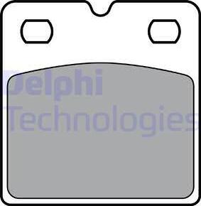 Delphi LP3405 - Тормозные колодки, дисковые, комплект autosila-amz.com