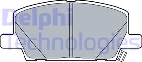 Delphi LP3482 - Тормозные колодки, дисковые, комплект autosila-amz.com