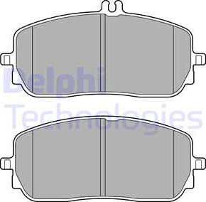 Delphi LP3437 - Тормозные колодки, дисковые, комплект autosila-amz.com