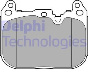 Delphi LP3597 - Тормозные колодки, дисковые, комплект autosila-amz.com