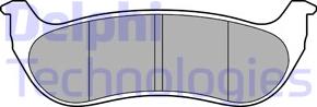 Delphi LP3556 - Тормозные колодки, дисковые, комплект autosila-amz.com