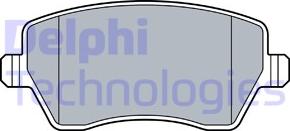 Delphi LP3550 - Тормозные колодки, дисковые, комплект autosila-amz.com