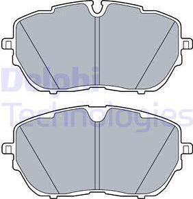 Delphi LP3518 - Тормозные колодки, дисковые, комплект autosila-amz.com