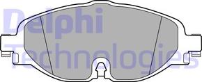 Delphi LP3584 - Тормозные колодки, дисковые, комплект autosila-amz.com