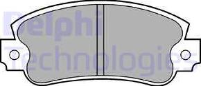 Delphi LP353 - Тормозные колодки, дисковые, комплект autosila-amz.com