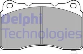 Delphi LP3575 - Тормозные колодки, дисковые, комплект autosila-amz.com