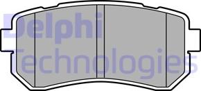 Delphi LP3576 - Тормозные колодки, дисковые, комплект autosila-amz.com