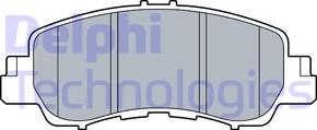 Delphi LP3571 - Тормозные колодки, дисковые, комплект autosila-amz.com