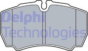 Delphi LP3573 - Тормозные колодки, дисковые, комплект autosila-amz.com