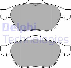 Delphi LP3692 - Тормозные колодки, дисковые, комплект autosila-amz.com