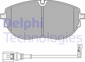 Delphi LP3652 - Тормозные колодки, дисковые, комплект autosila-amz.com