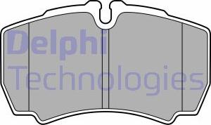 Delphi LP3686 - Тормозные колодки, дисковые, комплект autosila-amz.com