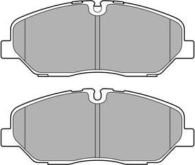 Delphi LP3683 - Тормозные колодки, дисковые, комплект autosila-amz.com