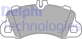 Delphi LP3639 - Тормозные колодки, дисковые, комплект autosila-amz.com