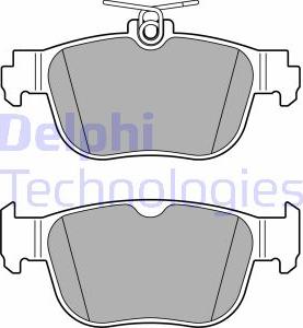 Delphi LP3674 - Тормозные колодки, дисковые, комплект autosila-amz.com