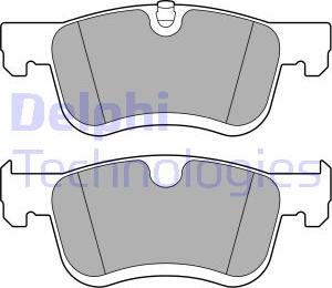 Delphi LP3675 - Тормозные колодки, дисковые, комплект autosila-amz.com