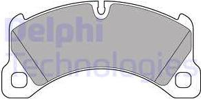 Delphi LP3193 - Тормозные колодки, дисковые, комплект autosila-amz.com