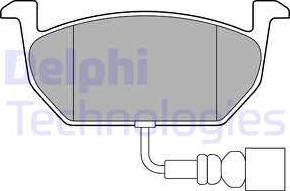 Delphi LP3146 - Тормозные колодки, дисковые, комплект autosila-amz.com