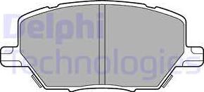 Delphi LP3184 - Тормозные колодки, дисковые, комплект autosila-amz.com