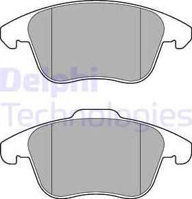 Delphi LP3175-18B1 - Тормозные колодки, дисковые, комплект autosila-amz.com