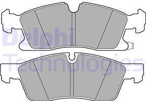 Delphi LP3173 - Тормозные колодки, дисковые, комплект autosila-amz.com