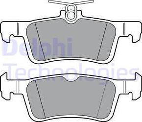 Delphi LP3369 - Тормозные колодки, дисковые, комплект autosila-amz.com