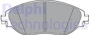 Delphi LP3368 - Тормозные колодки, дисковые, комплект autosila-amz.com
