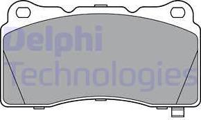 Delphi LP3362 - Тормозные колодки, дисковые, комплект autosila-amz.com