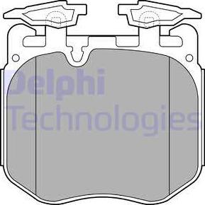 Delphi LP3304 - Тормозные колодки, дисковые, комплект autosila-amz.com