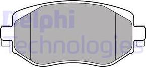Delphi LP3306 - Тормозные колодки, дисковые, комплект autosila-amz.com