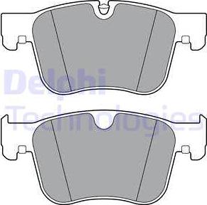 Delphi LP3384 - Тормозные колодки, дисковые, комплект autosila-amz.com